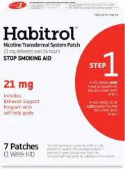 Habitrol Nicotine Transdermal System Patch - Stop Smoking Aid - Step 1 (21 mg),