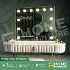 LED Light Makeup Mirror 12 Bulbs Hollywood Vanity Touch Control Dimmer Mirror