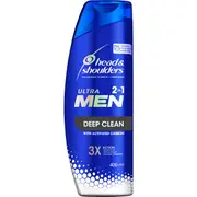 Head & Shoulders Ultra Men Deep Clean 2In1 Dandruff Shampoo & Conditioner 400mL