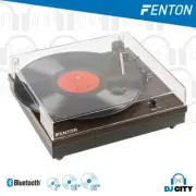 Fenton RP112D Record Player with BT and Built-In Speakers (Dark Wood)