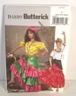 Butterick 4889 Easy Gypsy or Fortune Teller Costume Pattern Misses' XS-M Uncut