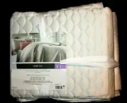 Jaclyn Smith Quilted Scallop King Ivory Quilt Set
