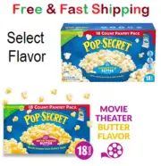 Pop Secret Microwave Popcorn, Flavor, 3 oz, 18 ct ( Select Your Flavor )