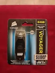 CORSAIR FLASH VOYAGER 64GB USB FLASH DRIVE SLIDER USB 3.0