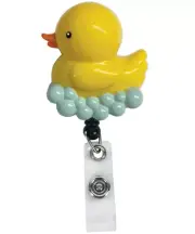 Prestige Medical Retractable Badge Holder * Yellow Duck * w/clip