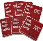Captain Morgan Coasters Original Spiced Caribbean Rum Square Red 70 count