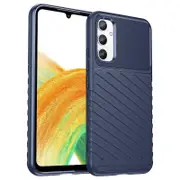 For Samsung Galaxy A34 5G Thunder Series Thickened TPU Twill Texture Anti-slip Phone Case Back Cover