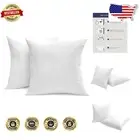 Luxury Goose Down Feather Pillow Inserts - 22x22IN, Ultra-Soft Cotton Pack of 2