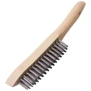 Draper Tools Heavy Duty 4 Row Wire Scratch Brush (310mm)