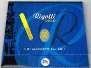 Rigotti Gold Bb Clarinet Reeds - Strength 3 1/2 - Pack of 3