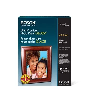 Epson Ultra Premium Glossy Photo Paper 8.5x11 Heavyweight Instant Drying