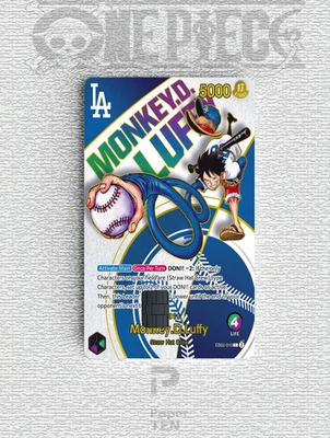 One Piece Monkey.D.Luffy Dodger Promo Credit Card Skin Vinyl Sticker SMALL CHIP