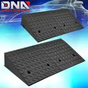 For Warehouse/Wheelchair/Cars 6.3" Rise Rubber Driveway Threshold Curb Ramps 2Pc