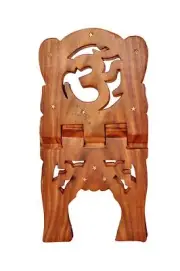 Wooden Holy Book Stand/Holder for Home/Work Space ( Size: 13 inches, Brown )