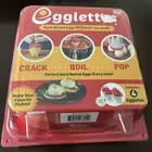 Egglettes Egg Cooker Hard Boiled Egg Pods Set of 4 New Crack Boil Pop No Shell