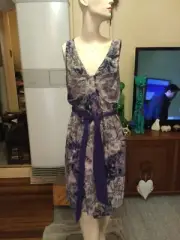 SABA slip Dress “FREEDOM PRINT DRESS” BNWT RRP $299 Size 8 100% Silk