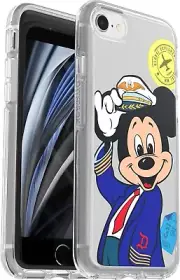 OTTERBOX Disney Mickey Mouse Pilot Clear Case iPhone SE 3rd & 2nd gen iPhone 8/7