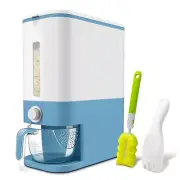 25 Lbs Rice Dispenser, Large Cereal Dry Food Storage Containers with Measurin...