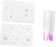 Ipetboom Glass Nail Fiber Set Pcs Non-woven Nail Extension Manicure Fiber Scraper Natural Look