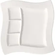 [Villeroy & Boch] New Wave Grill Plate, 10.5 in, White