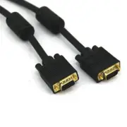 NEW VCOM VGA HD15 Male to Male 6-Feet Black VGA Cable (CG381D-G-6) 6' Foot Ft