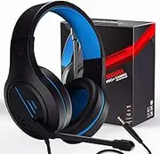 Gaming Headset with Microphone Wired Headset with Active Noise Canceling Microphone, 3.5mm Audio Jack Stereo Headphone
