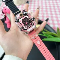 在飛比找蝦皮購物優惠-新款甜酷小野貓適用小天才兒童電話手錶錶帶z10/z9/z8a