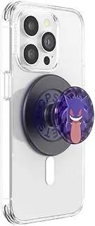 [PopSockets] PopGrip for MagSafe - Expanding Phone Stand and Grip with a Swappable Top for Smartphones and Cases - Adapter Ring for MagSafe Included - Pokémon - Glow-in-The-Dark Ghost Gengar