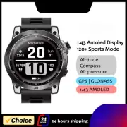 New GPS Watches Sport HD Display 50M ATM Altimeter Barometer Smartwatch for Men