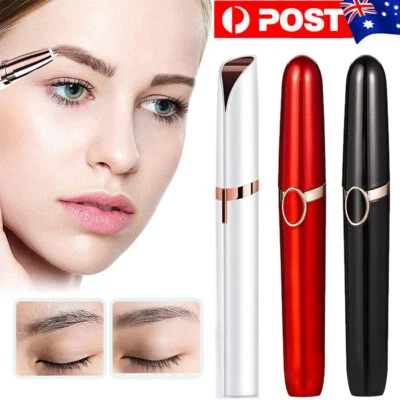 Electric Eyebrow Trimmer Finishing Touch Flawless Brows Hair Remover LED Light