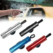 Hammerdex Glass Breaker,Safe Hammer Glass Breaker, Seat Belt Cutter & Car Emergency Two-in-one Window Breaker, Hammerdex Car Safety Tool (Silver+Red)