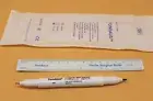 Dual Tip Skin Marker & Ruler Fine Liner Double Ended Pen Tattoo Piercing Medical