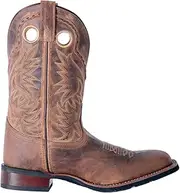 [Laredo] Mens Kane Square Toe Dress Boots Mid Calf - Brown