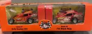 AUTOGRAPHED BILLY DECKER #91 & PATE WARD #42P DIRT MODIFIED 1:64 SCALE DIECAST