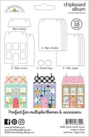 Doodblebug Chipboard Album-Home Sweet Home