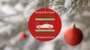 Aston Martin Dbs Superleggera Ugly Christmas Sweater Circle Ornament
