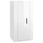 High Gloss Wall Mount Cabinet Wooden TV Storage Bookshelf Racks Shelf Cupboard