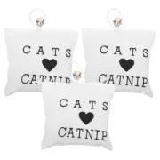 3 Pcs Cat Straw Bag Toys Chew for Cats Bundle Kitten Assortments
