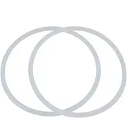X AUTOHAUX Silicone O-Rings, 90mm OD 82mm ID 4mm Width VMQ Seal Gasket for Compressor Valves Pipe Repair, White, Pack of 2