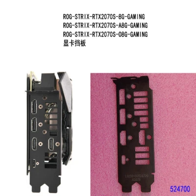 1 Pcs For Asus ROG-STRIX-RTX2070S-8G-GAMING I/O Shield Back Plate Blende Bracket