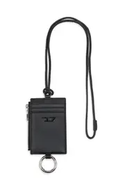 [Diesel] Diesel - Nappa leather badge holder - Small Wallets - Man - Black UNI Black