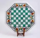 15'' Marble Octagon Chess Table Top with Inlay Art Coffee Table for Home c10