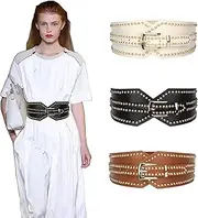 [MLSTKWIG] 1 PCS Women's Wide Belt Corset Waist Elastic Waistband Willow Nail Accessory Belt with Suit Skirt Windbreaker Sweater