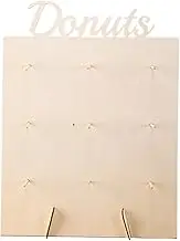 Donut Holder Stand Party | Wood Doughnut Rack for Wedding,9-Holes Donut Display Wall Stand Reusable Doughnut Board for Dessert Table Decoration
