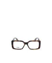 Fendi Eyewear Rectangular Frame Glasses 53 White