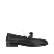 [BOTTEGA VENETA] BOTTEGA VENETA Two-tone leather 'Astaire' loafers Woman 40 40 Black