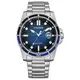 CITIZEN星辰錶 Gents AW1810-85L 光動能都會時尚不鏽鋼腕錶 藍 41.5mm