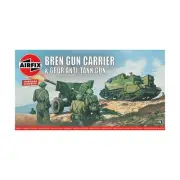 Airfix Vintage Classic Model 1/76 Bren Gun Carrier &6PDR Anti-Tank Gun New