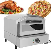 2000W Electric Pizza Oven Thermometer, Stainless Steel Toaster 350℃ Temperature Control Countertop Oven Thickened Explosion-Proof Glass for Barbecue Chicken Wings Sweet Potato