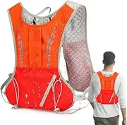 Running Backpack, Hydration Backpack | Sports Pack with Reflective Strip,Breathable Shoulder Strap Reflective Hydration Backpack for Night Outdoor Activities